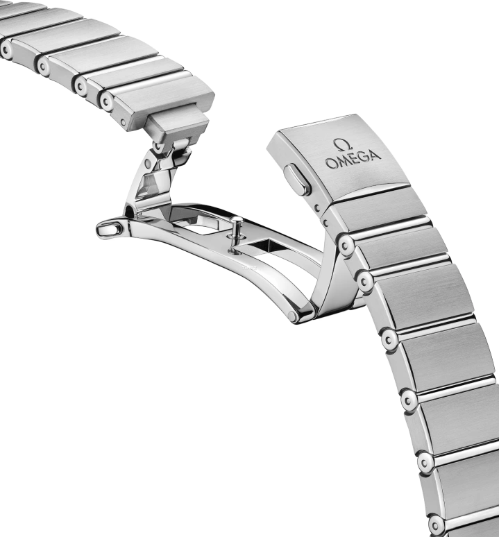 Omega,Constellation 28mm,28mm,Stainless Steel,Green,Quartz,In-house Caliber,Sapphire,Crystal Glass,131,131.10.28.60.60.001