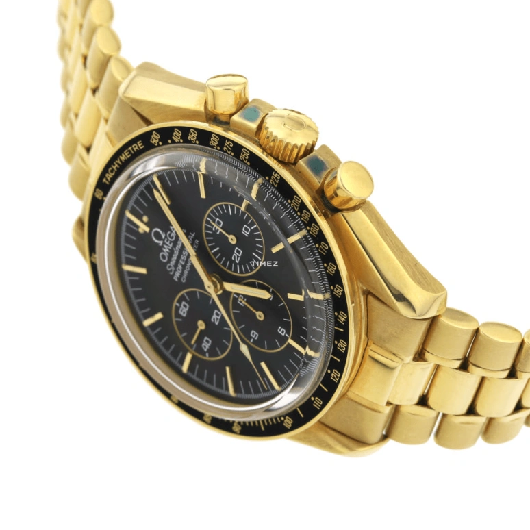 Omega,Speedmaster 42mm,42mm,Yellow Gold,Black,Handwound,Chronograph,48hours,3194,3194.50.00