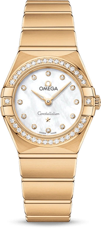 Omega,Constellation 25mm,25mm,Yellow Gold,White,Quartz,In-house Caliber,Sapphire,131,131.55.25.60.55.002