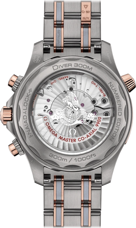 Omega,Seamaster Diver 300M 44mm,44mm,Stainless Steel,Blue,Automatic,Chronograph,Date,Co-Axial Escapement,Column Wheel,60hours,In-house Caliber,210,210.60.44.51.03.001