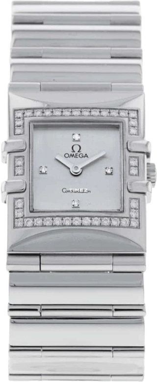 Omega,Constellation 24x19.30mm,24x19.30mm,Stainless Steel,White,Quartz,30000hours,In-house Caliber,1528,1528.36.00