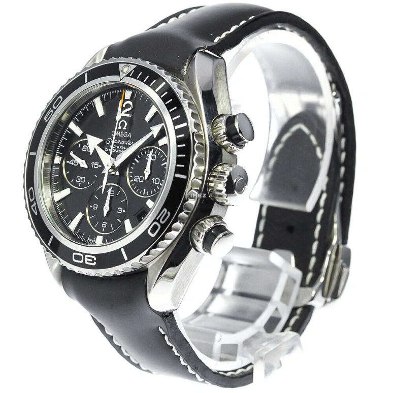 Omega,Seamaster Planet Ocean 37.50mm,37.50mm,Stainless Steel,Black,Automatic,Chronograph,Day,222,222.32.38.50.01.001