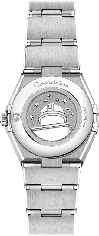 Omega,Constellation 25mm,25mm,Stainless Steel,Blue,Quartz,Day,Zodiac Indications,131,131.10.25.60.53.001