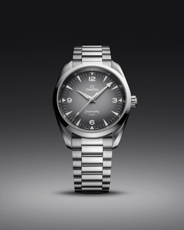 Omega,Railmaster 38mm,38mm,Stainless Steel,Grey,Automatic,Anti-magnetic,55hours,235,235.10.38.20.06.001