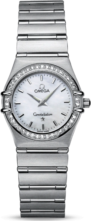 Omega,Constellation 25.50mm,25.50mm,Stainless Steel,White,Quartz,30000hours,In-house Caliber,1476,1476.71.00