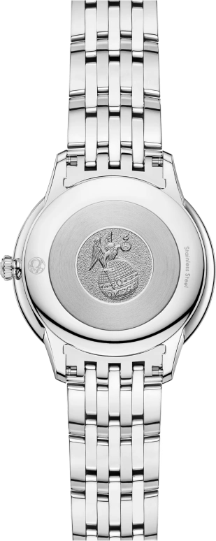Omega,De Ville 30mm,30mm,Stainless Steel,White,Quartz,In-house Caliber,Sapphire,Crystal Glass,434,434.15.30.60.55.001