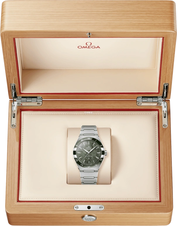 Omega,Constellation 41mm,41mm,Stainless Steel,Green,Automatic,Day,60hours,131,131.30.41.21.99.002