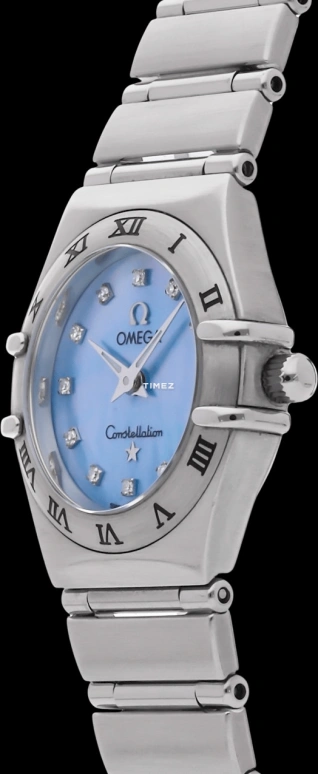 Omega,Constellation 22.50mm,22.50mm,Stainless Steel,Blue,Quartz,30000hours,In-house Caliber,1562,1562.85.00