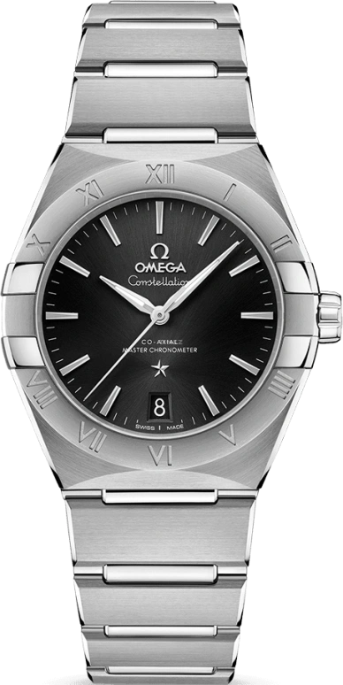 Omega,Constellation 36mm,36mm,Stainless Steel,Black,Automatic,Date,Co-Axial Escapement,131,131.10.36.20.01.001