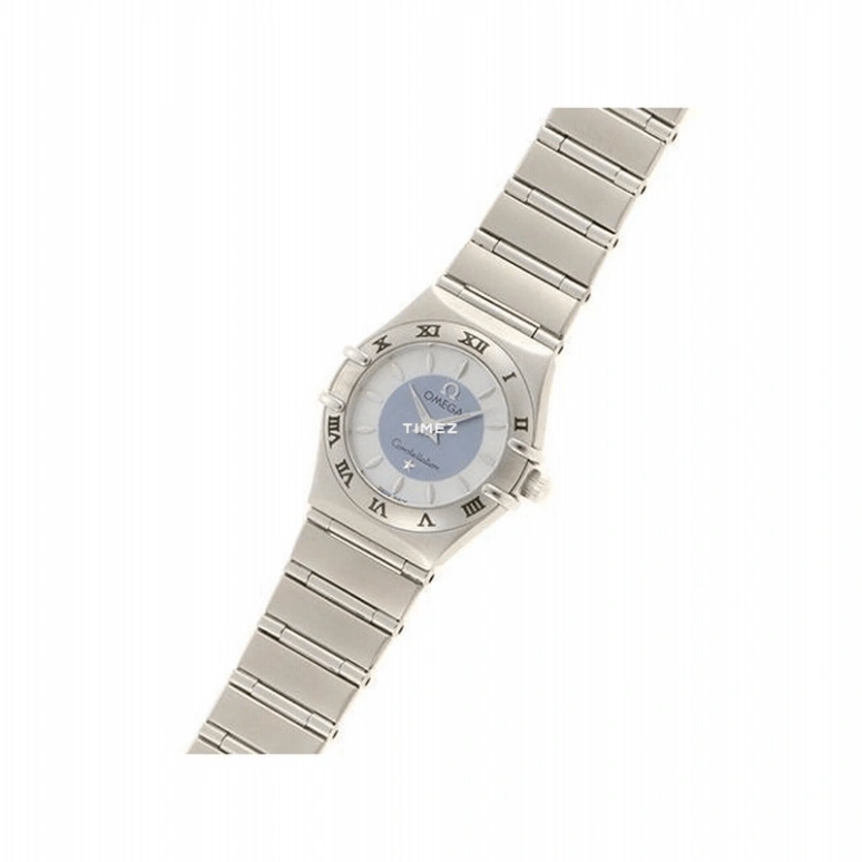Omega,Constellation 22.50mm,22.50mm,Stainless Steel,White,Blue,Quartz,30000hours,In-house Caliber,1562,1562.84.00