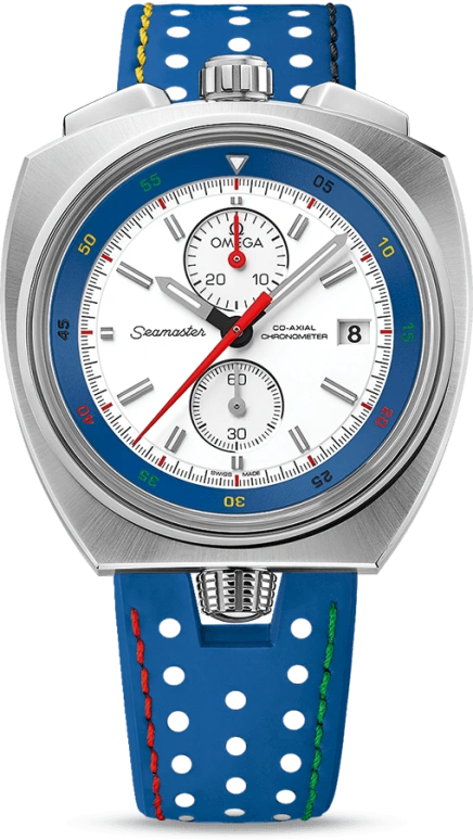 Omega,Seamaster Bullhead 43mm,43mm,Stainless Steel,White,Automatic,Chronograph,Date,Co-Axial Escapement,Column Wheel,52hours,In-house Caliber,522,522.12.43.50.04.001