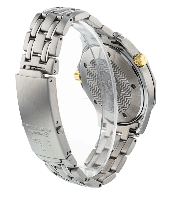 Omega,Seamaster Diver 300M 41mm,41mm,Yellow Gold,Stainless Steel,White,Automatic,Day,44hours,2432,2432.20.00