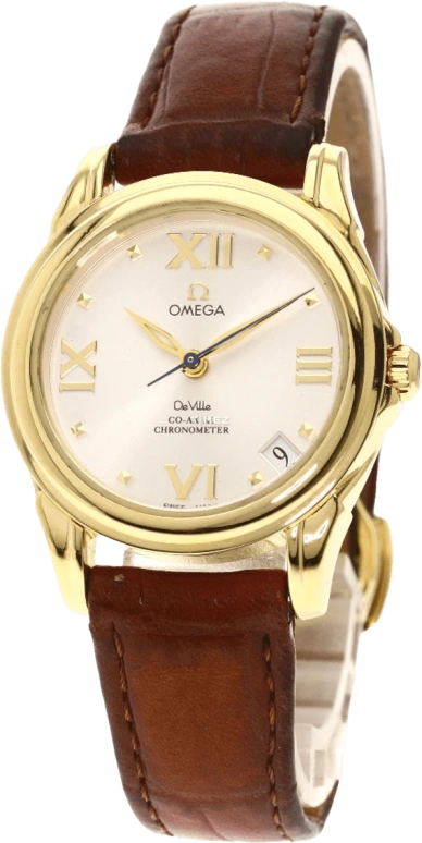 Omega,De Ville 32.50mm,32.50mm,Yellow Gold,Silver,Automatic,Day,48hours,4681,4681.31.35
