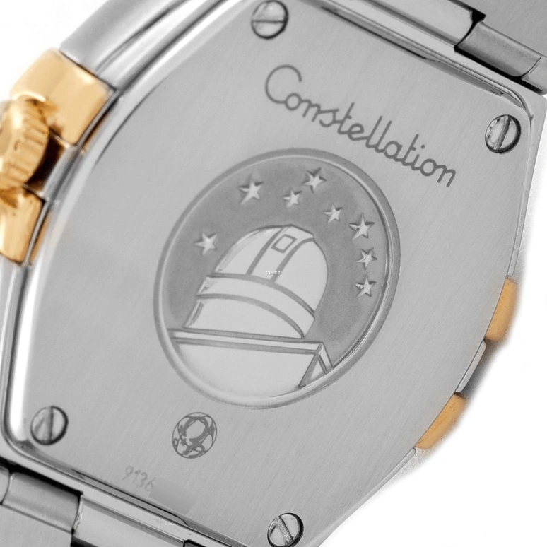Omega,Constellation 24mm,24mm,Yellow Gold,Stainless Steel,Silver,Quartz,30000hours,In-house Caliber,123,123.25.24.60.52.002