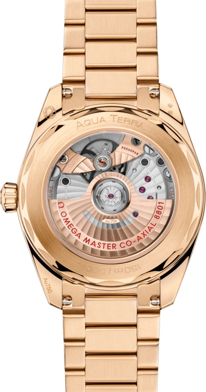Omega,Aqua Terra 38mm,38mm,Moonshine Gold,Blue,Automatic,Day,Anti-magnetic,220,220.50.38.20.03.001