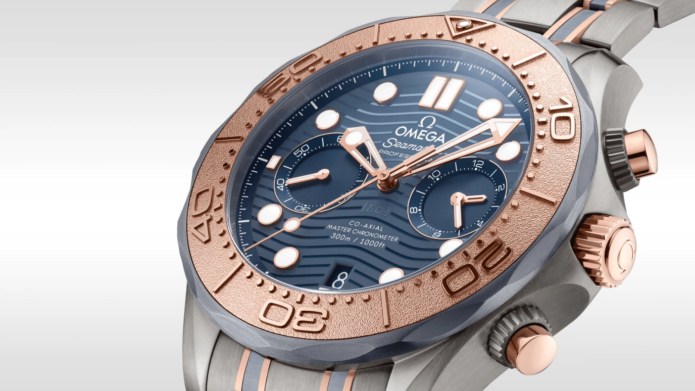 Omega,Seamaster Diver 300M 44mm,44mm,Stainless Steel,Blue,Automatic,Chronograph,Date,Co-Axial Escapement,Column Wheel,60hours,In-house Caliber,210,210.60.44.51.03.001