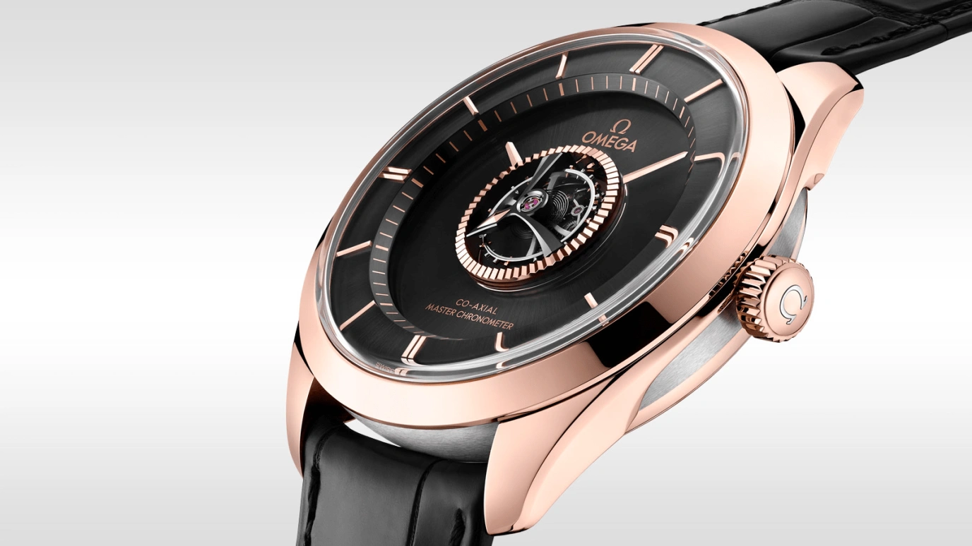 Omega,Trésor 43mm,43mm,Sedna Gold,Black,Automatic,Power Reserve Indicator,Tourbillon Escapement,Co-Axial Escapement,529,529.53.43.22.01.001