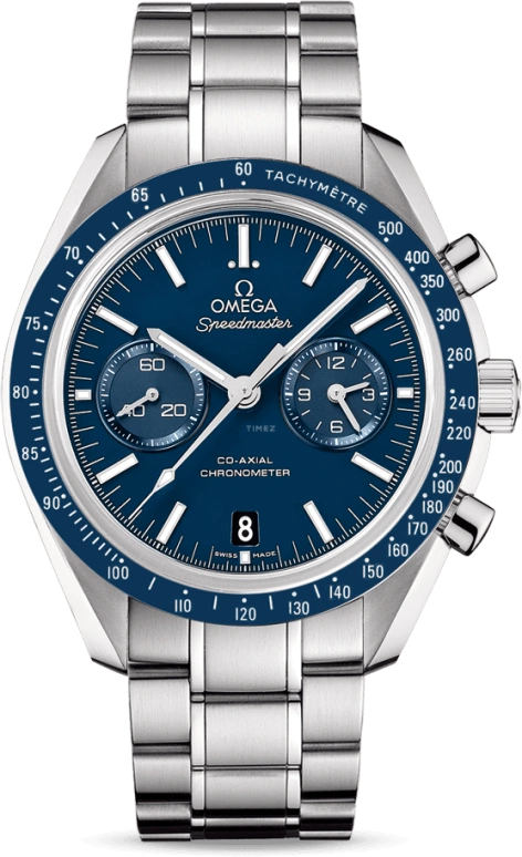 Omega,Speedmaster (Non-Moonwatch) 44.25mm,44.25mm,Titanium,Blue,Automatic,Chronograph,Date,Co-Axial Escapement,Column Wheel,60hours,In-house Caliber,311,311.90.44.51.03.001