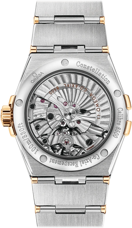 Omega,Constellation 38mm,38mm,Yellow Gold,Stainless Steel,Silver,Automatic,Date,Co-Axial Escapement,123,123.20.38.21.02.002