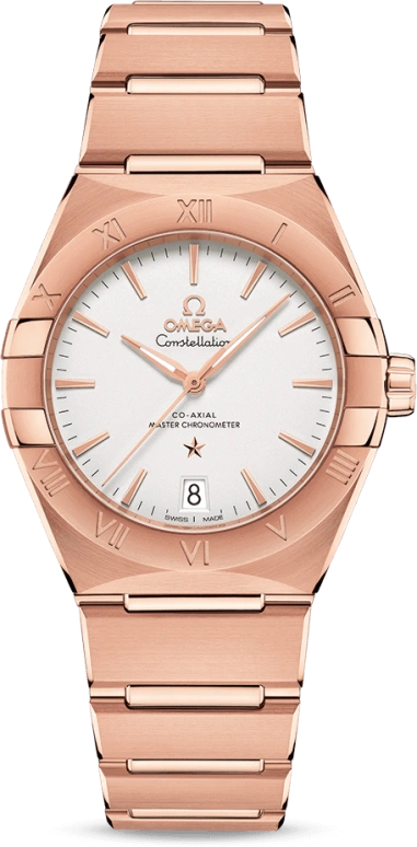Omega,Constellation 36mm,36mm,Sedna Gold,Silver,Automatic,Date,Co-Axial Escapement,131,131.50.36.20.02.001