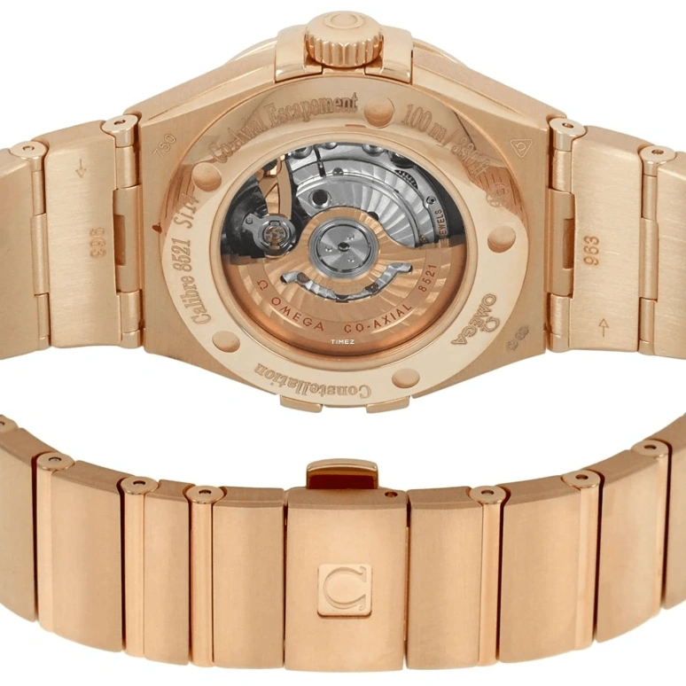 Omega,Constellation 31mm,31mm,Red Gold,Brown,Automatic,Day,50hours,123,123.50.31.20.13.001