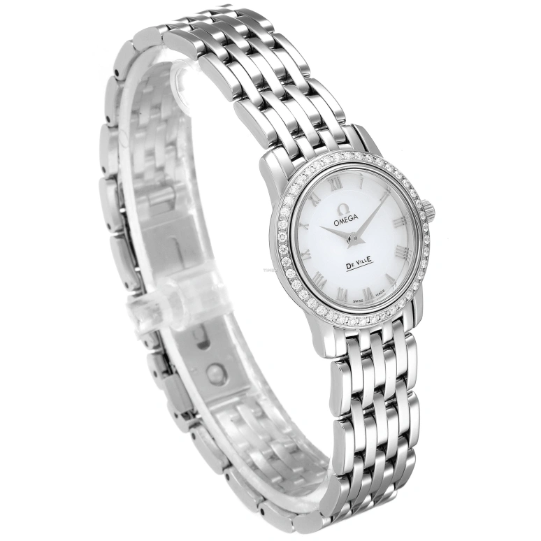 Omega,De Ville 22mm,22mm,Stainless Steel,White,Quartz,30000hours,In-house Caliber,4575,4575.71.00
