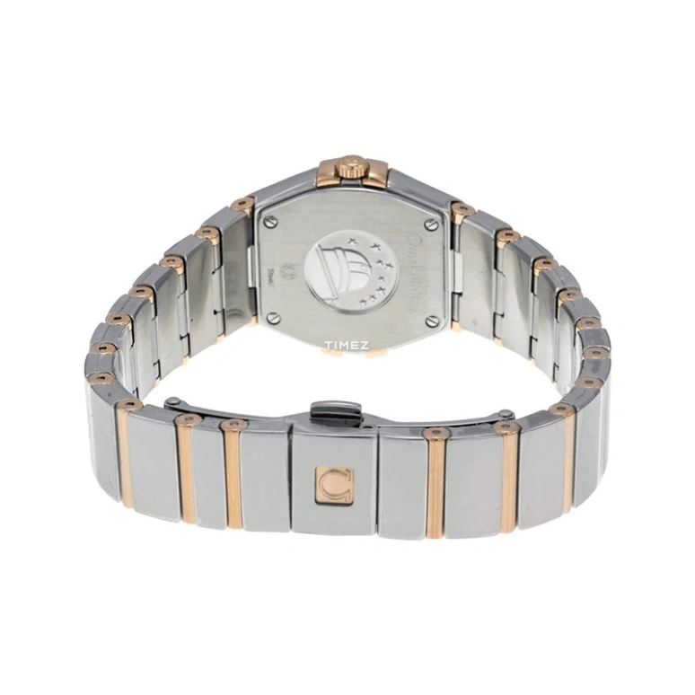 Omega,Constellation 24mm,24mm,Red Gold,Stainless Steel,White,Quartz,30000hours,In-house Caliber,123,123.25.24.60.55.006