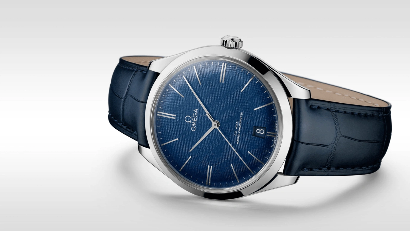 Omega,Trésor 40mm,40mm,Stainless Steel,Blue,Handwound,Day,Co-Axial Escapement,Eddie Redmayne,435,435.13.40.21.03.001