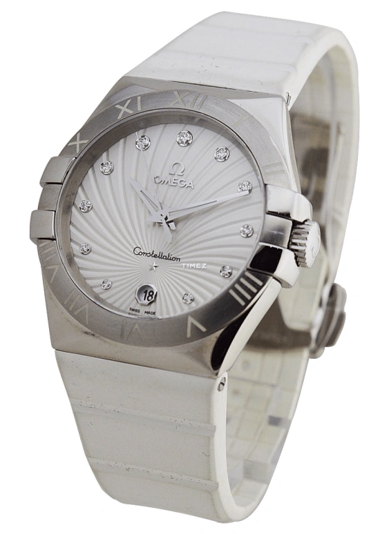 Omega,Constellation 35mm,35mm,Stainless Steel,White,Quartz,Day,30000hours,123,123.12.35.60.52.001