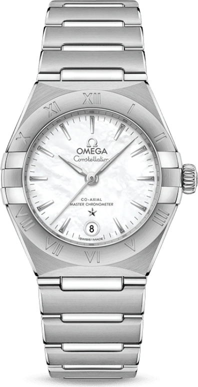 Omega,Constellation 29mm,29mm,Stainless Steel,White,Automatic,Date,Co-Axial Escapement,131,131.10.29.20.05.001