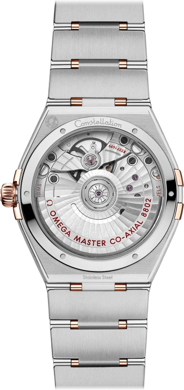 Omega,Constellation 34mm,34mm,Sedna Gold,Stainless Steel,White,Automatic,Date,Co-Axial Escapement,131,131.25.34.20.55.001
