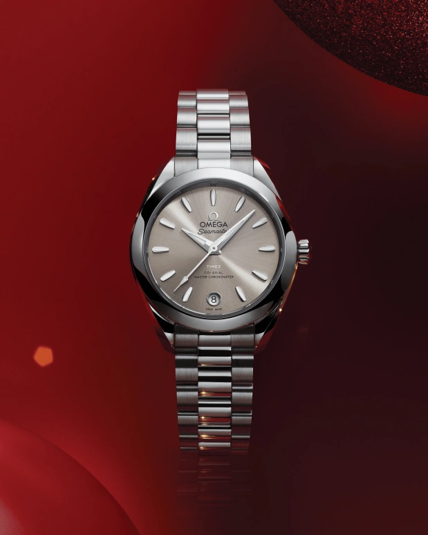 Omega,Aqua Terra 36.50mm,36.50mm,Stainless Steel,Cream,Automatic,Day,Anti-magnetic,220,220.10.30.20.09.001