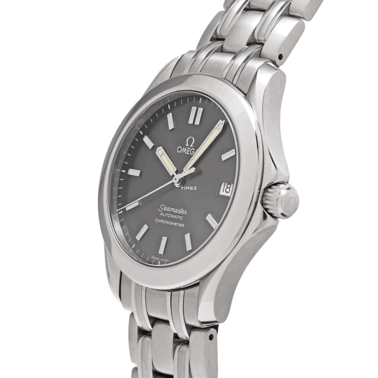 Omega,Seamaster 38mm,38mm,Stainless Steel,Grey,Automatic,Day,44hours,2501,2501.43.00