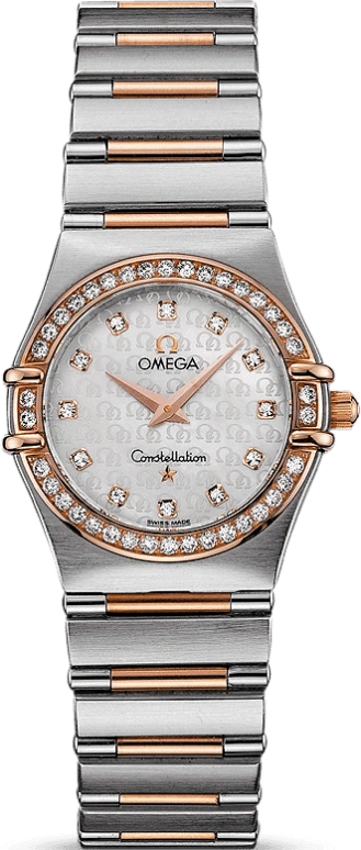 Omega,Constellation 22.50mm,22.50mm,Red Gold,Stainless Steel,White,Quartz,30000hours,In-house Caliber,1358,1358.75.00