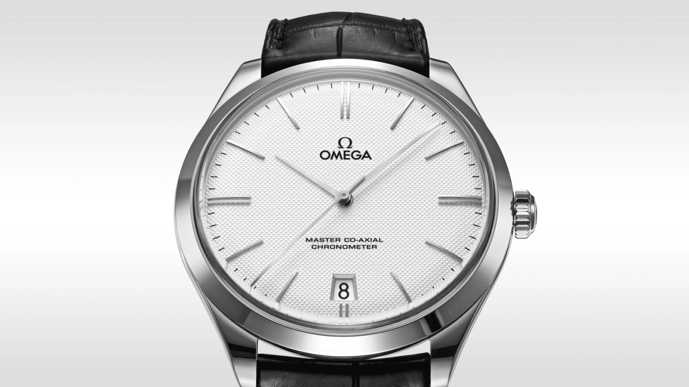 Omega,Trésor 40mm,40mm,White Gold,Silver,Handwound,Date,Co-Axial Escapement,432,432.53.40.21.02.004