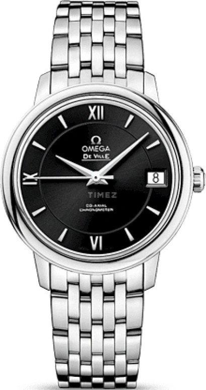 Omega,De Ville 32.70mm,32.70mm,Stainless Steel,Black,Automatic,Date,Co-Axial Escapement,424,424.10.33.20.01.001