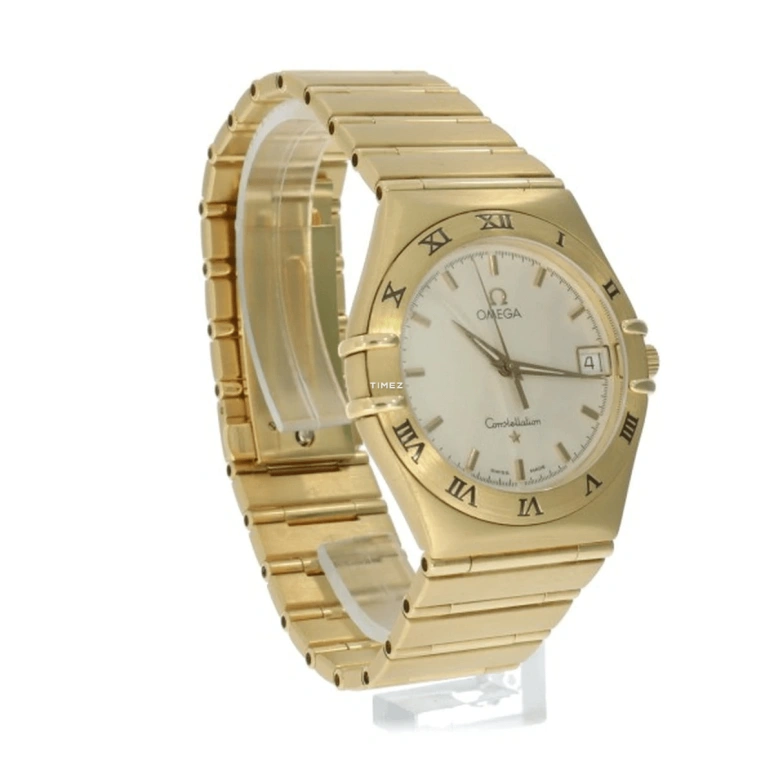 Omega,Constellation 36mm,36mm,Yellow Gold,White,Quartz,Day,30000hours,396,396.1201
