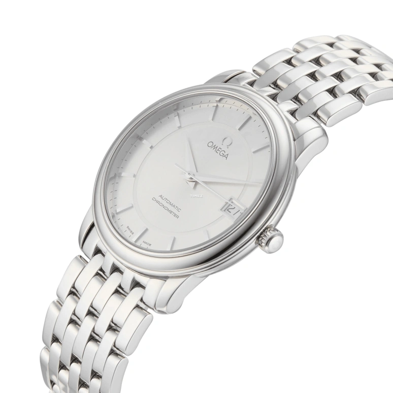 Omega,De Ville 34.70mm,34.70mm,Stainless Steel,Silver,Automatic,Day,44hours,4500,4500.31.00