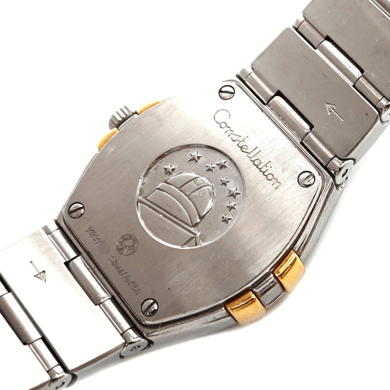Omega,Constellation 24mm,24mm,Yellow Gold,Stainless Steel,White,Quartz,30000hours,In-house Caliber,123,123.20.24.60.55.006