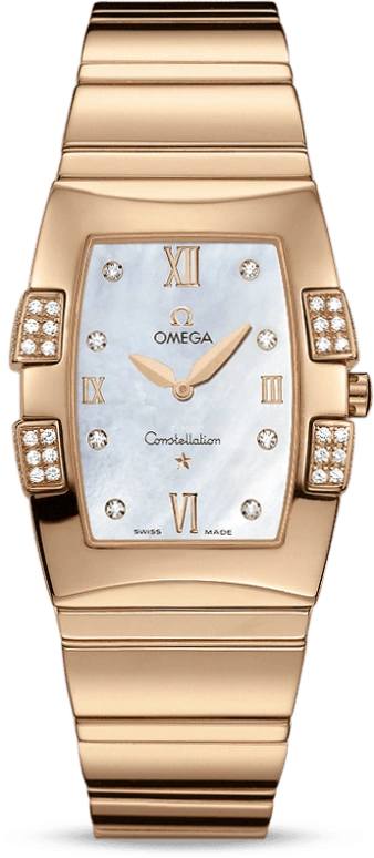 Omega,Constellation 25mm,25mm,Red Gold,White,Quartz,Zodiac Indications,30000hours,1186,1186.75.00