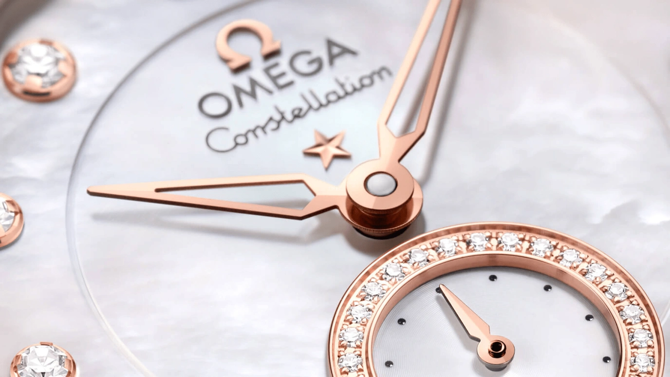 Omega,Constellation 34mm,34mm,Sedna Gold,Stainless Steel,White,Automatic,Date,Co-Axial Escapement,131,131.28.34.20.55.001