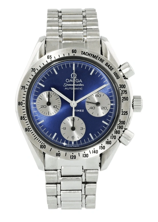 Omega,Speedmaster (Non-Moonwatch) 39mm,39mm,Stainless Steel,Blue,Automatic,Chronograph,42hours,3510,3510.82.00