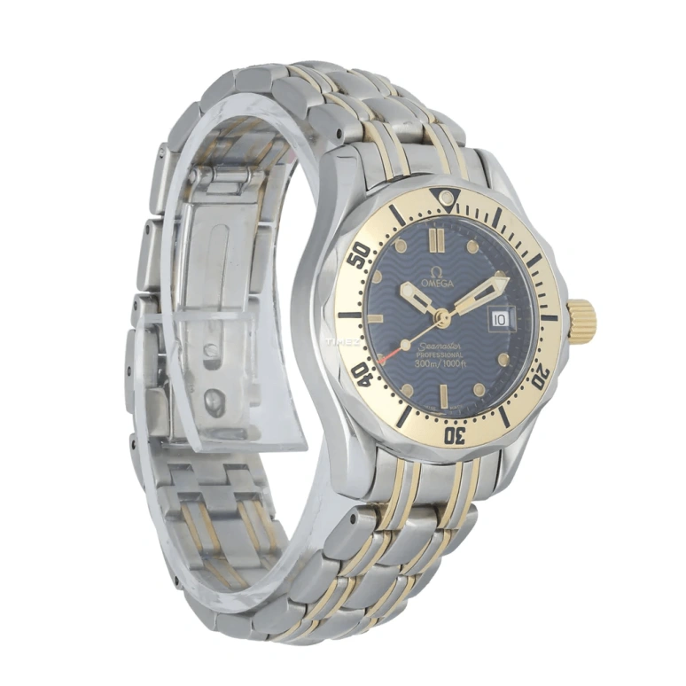 Omega,Seamaster Diver 300M 28mm,28mm,Yellow Gold,Stainless Steel,Blue,Quartz,Day,26280hours,2382,2382.80.00