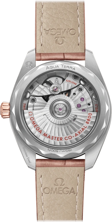 Omega,Aqua Terra 34mm,34mm,Sedna Gold,Stainless Steel,Grey,Automatic,Date,Co-Axial Escapement,220,220.23.34.20.59.001