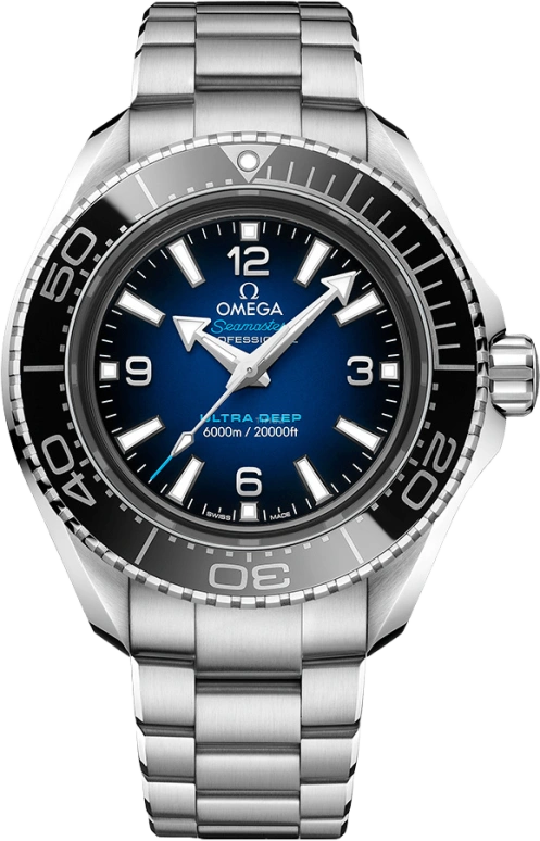 Omega,Seamaster Planet Ocean 45.50mm,45.50mm,Titanium,Ceramic,Stainless Steel,Blue,Automatic,Co-Axial Escapement,60hours,215,215.30.46.21.03.001