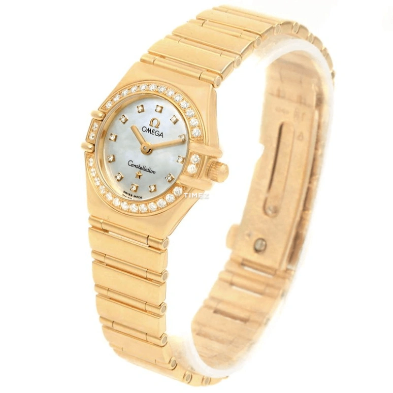 Omega,Constellation 22mm,22mm,Yellow Gold,Silver White,Quartz,30000hours,In-house Caliber,1164,1164.75.00