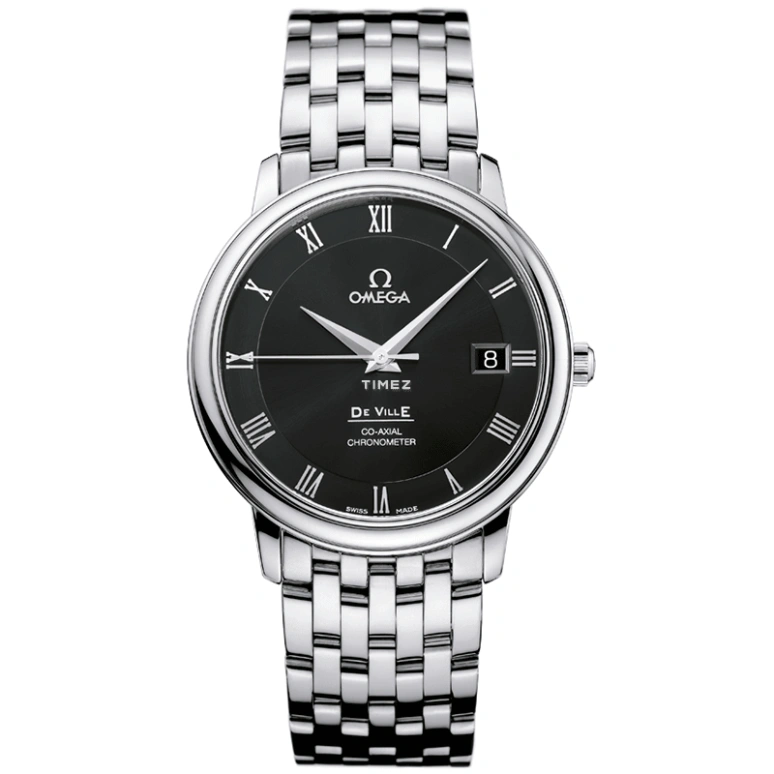 Omega,De Ville 36.50mm,36.50mm,Stainless Steel,Black,Automatic,Day,48hours,4574,4574.50.00