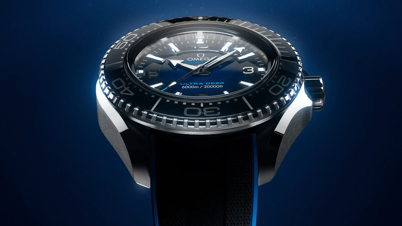 Omega,Seamaster Planet Ocean 45.50mm,45.50mm,Titanium,Ceramic,Stainless Steel,Blue,Automatic,Co-Axial Escapement,60hours,215,215.32.46.21.03.001