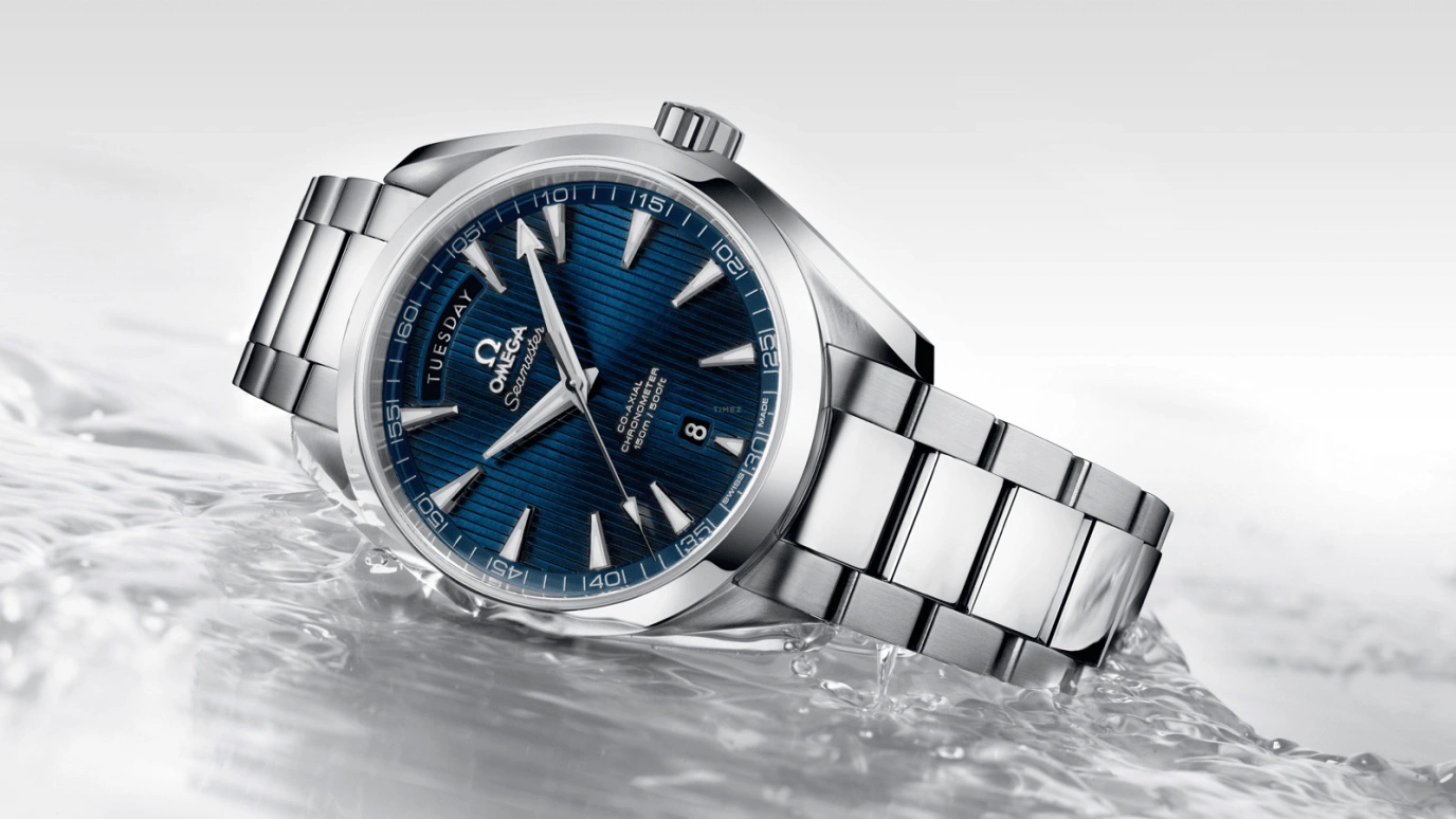 Omega,Aqua Terra 41.50mm,41.50mm,Stainless Steel,Blue,Automatic,Date,Day,Co-Axial Escapement,231,231.10.42.22.03.001