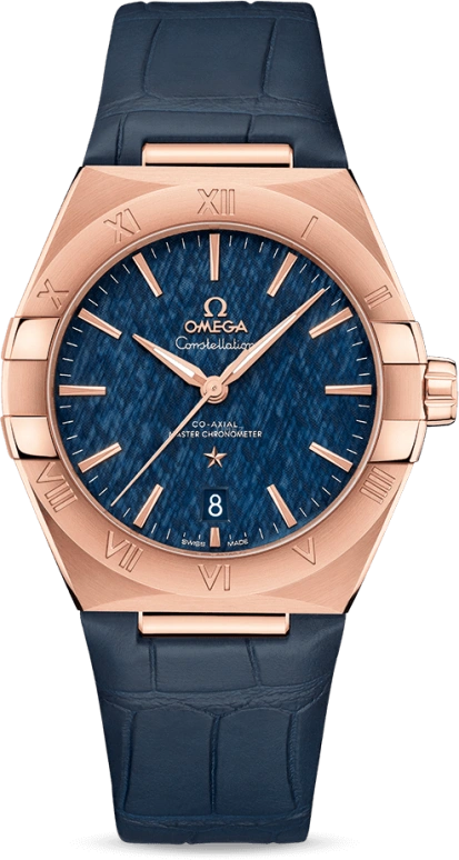 Omega,Constellation 39mm,39mm,Sedna Gold,Blue,Automatic,Date,Co-Axial Escapement,131,131.53.39.20.03.001